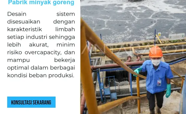 Pengolahan Air Limbah Pabrik minyak goreng
